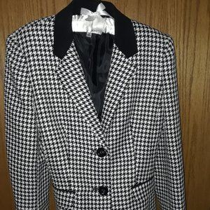 KASPER Houndstooth Women's Jacket/Blazer Size 12